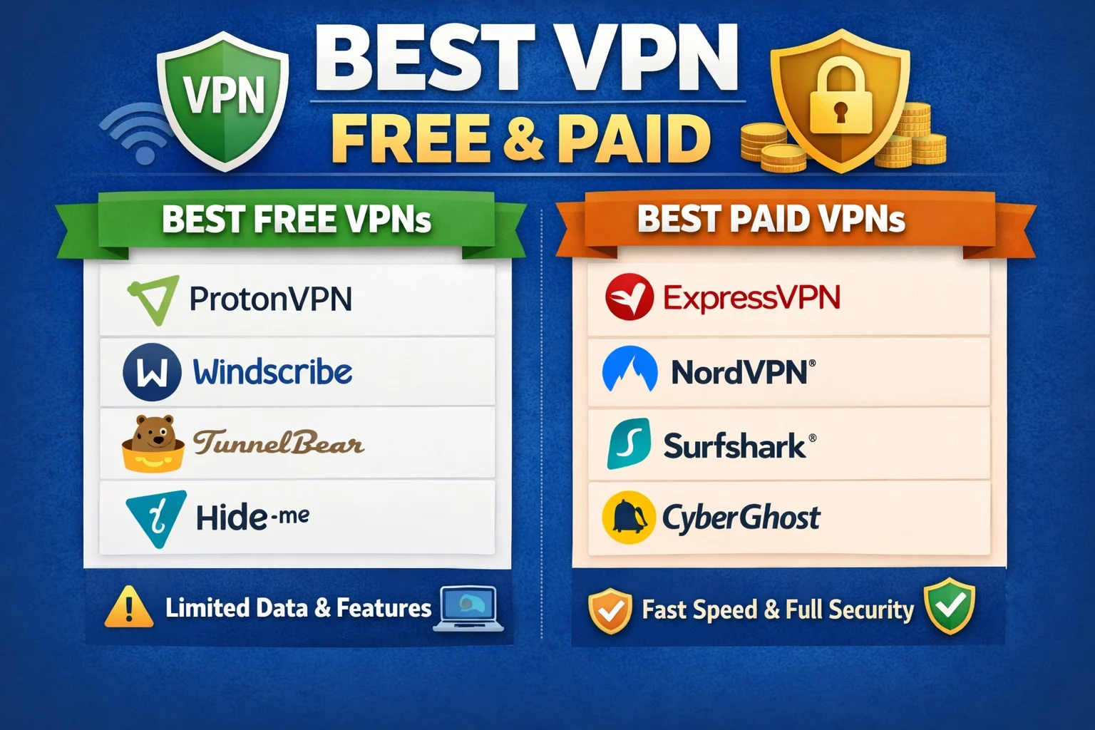 Best VPN Free and Paid: Secure Your Online Privacy in 2026